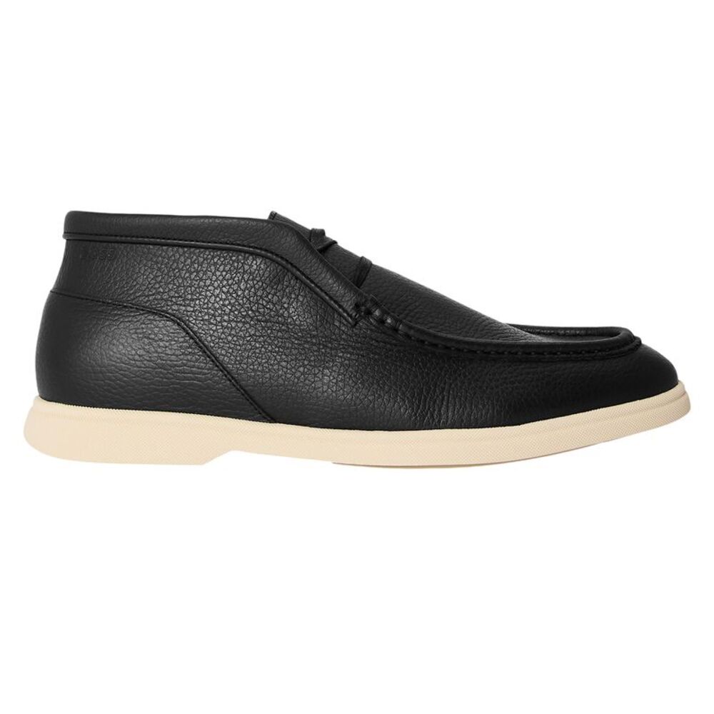 Boss Mens Sienne Desb Leather Chukka Boots / Black